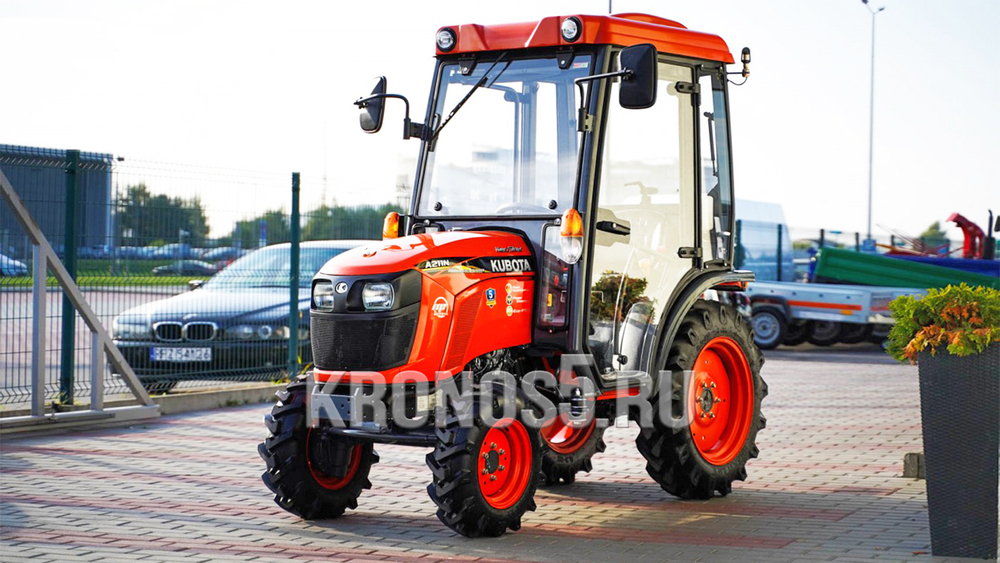 Трактор Kubota | Кубота A211N-OPC 9+3 (Kubota India) STD agri 7.00-12 / 8.3-20 (с ПСМ)