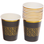 Стакан бумажный 0,2л в наборе 10 шт «Элегант», черный