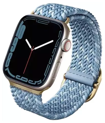 Ремешок Uniq 41/40/38мм ASPEN Design Strap Braided для Apple Watch Cerulean Blue (Синий)
