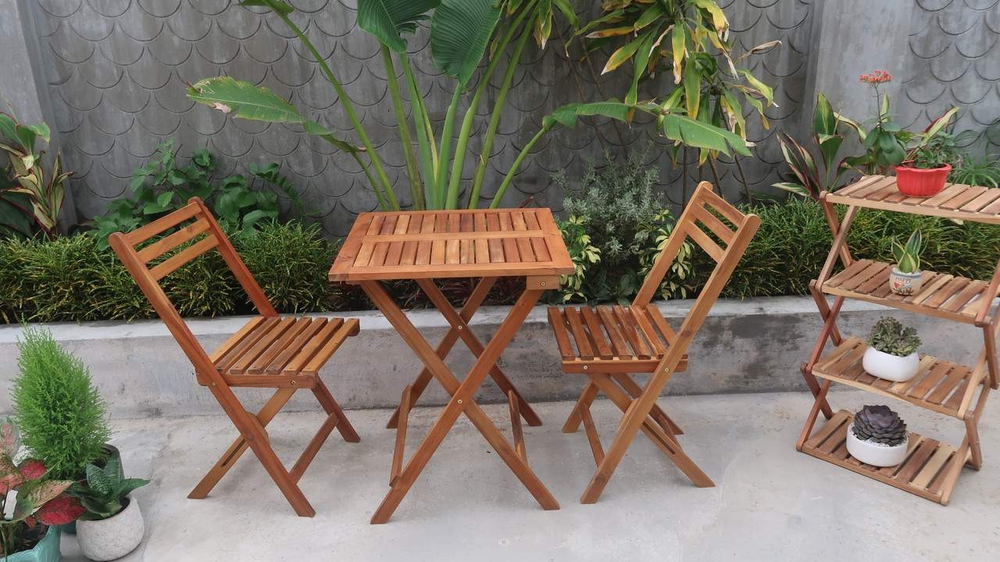 Набор садовой мебели из акации, 3 предмета, TP2043.0.1