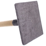 Когтеточка на подставке «Счастливый хвост!, цвет серый, 30*30*52см / d-6см