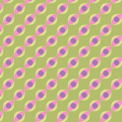 Хиппи Глаза-ракушки ретро паттерн