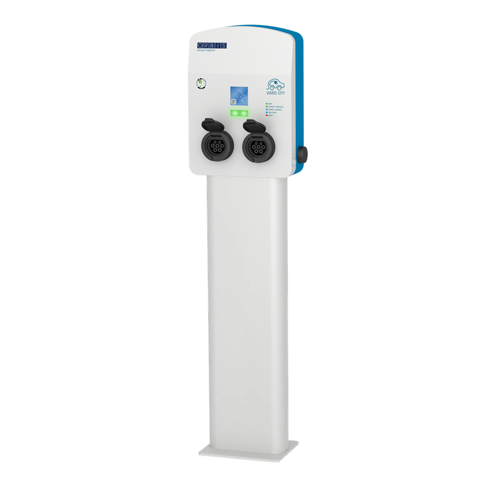 Зарядная станция Orbis VIARIS CITY 2х22 кВт с розеткой Т2 (OB94T4363) - 2