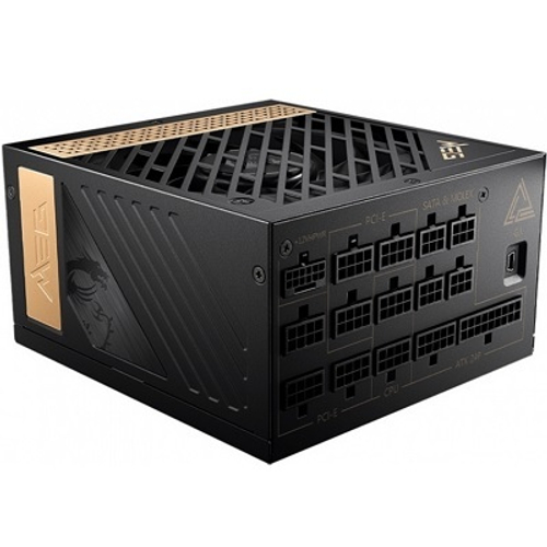 Блок питания MSI 1300W MEG Ai1300P PCIE5, модульный, 120mm, PCIe Gen 5.0, 80 PLUS Platinum (306-7ZP4A11-CE0)