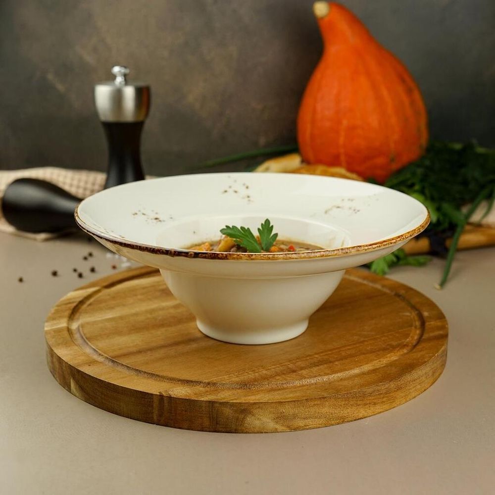 Тарелка глубокая 450 мл d 23 см h8 см для пасты, для супа Elegance By Bone Innovation [6]