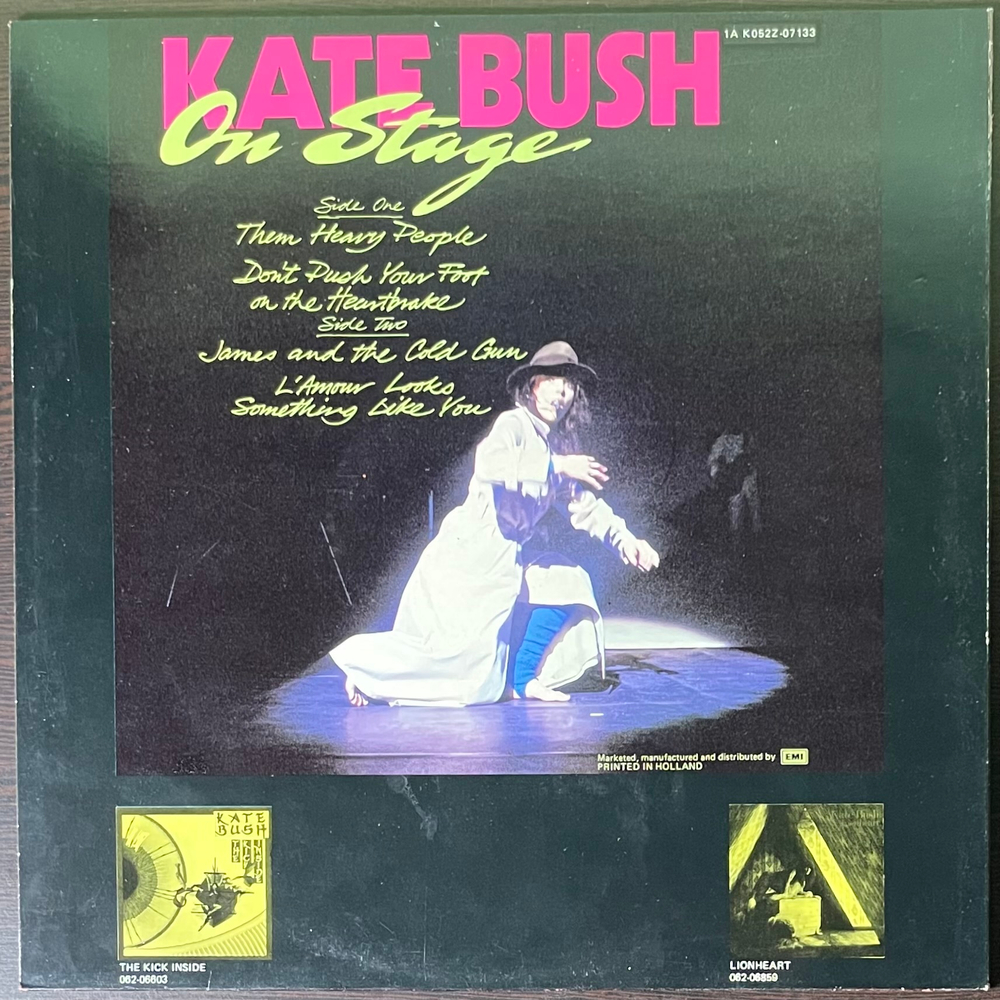 Kate Bush ‎– On Stage (Голландия) 12", 45 RPM
