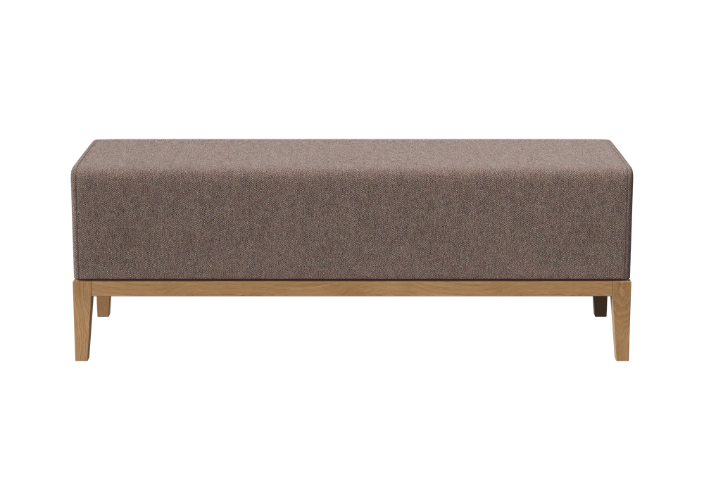 Банкетка Fjord 120 см (капучино твид, бук)