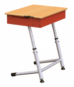 Парта Премьера 1Р одноместная с ящиком, регулируемая