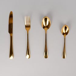 НАБОР СТОЛОВЫХ ПРИБОРОВ НА ВРАЩАЮЩЕЙСЯ ПОДСТАВКЕ, 24ПР., СТАЛЬ 18/10, ПВД ПОКРЫТИЕ