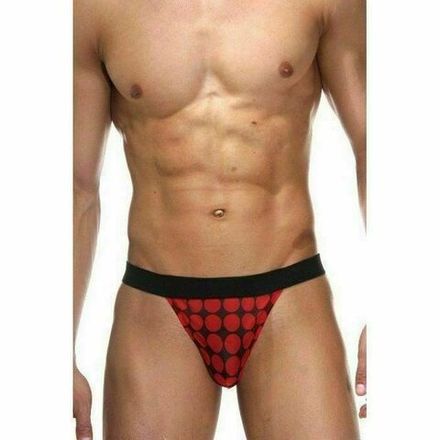 Мужские трусы тонги красные с принтом LaBlinque LB15153