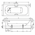 Ванна Bette Form 2950-000 AD 180x80 Белый