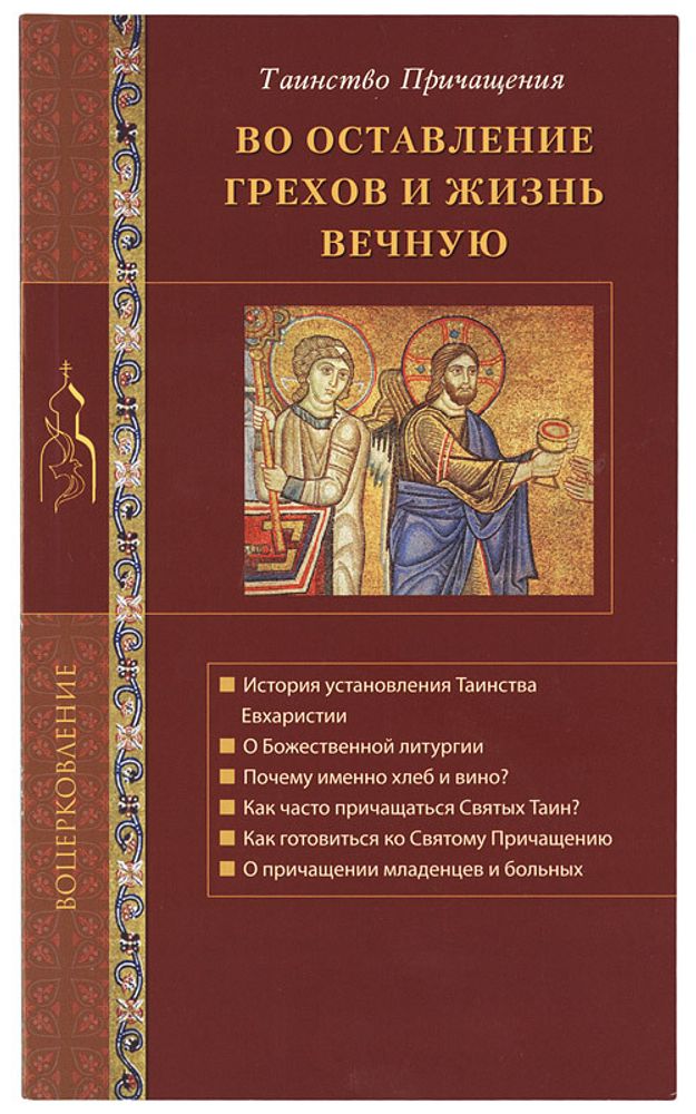 Во оставление грехов и жизнь вечную. Таинство Причащения