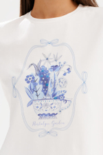 23500 Футболка женская (молочный)