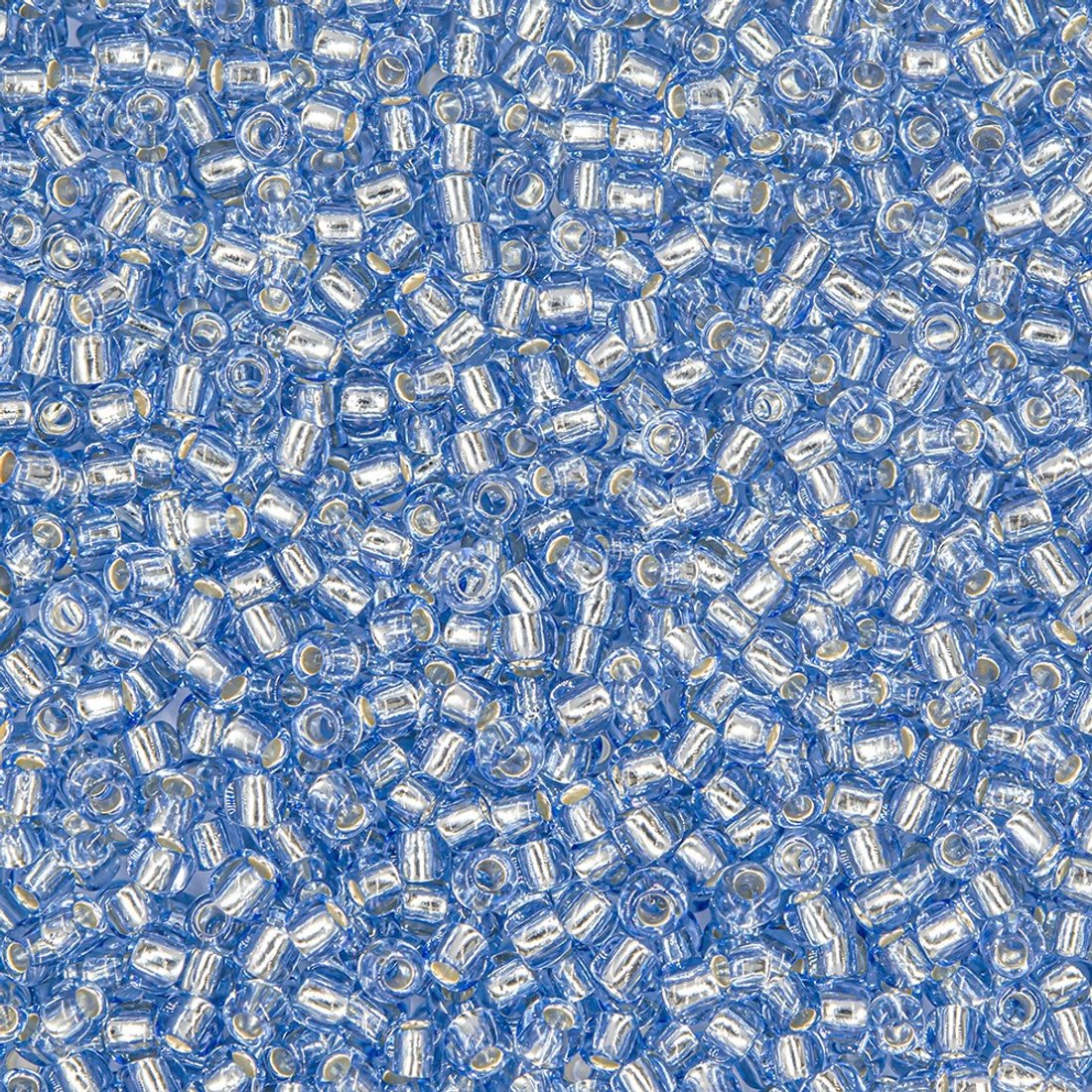 Японский бисер TOHO Round 11/0 (№33), с внутренним серебрением, прозрачный