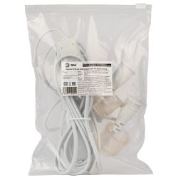 Патрон ЭРА FITO-Holder G13 IP65 mах Т8 для ламп FITO до 1200 мм 2хG13 с выключателем, вилкой 1.5 м