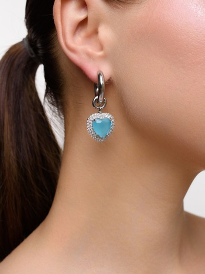 Серьги "Soul Blue Matte" Silver