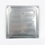 Решетка металлическая регулируемая 155х155 хромированная