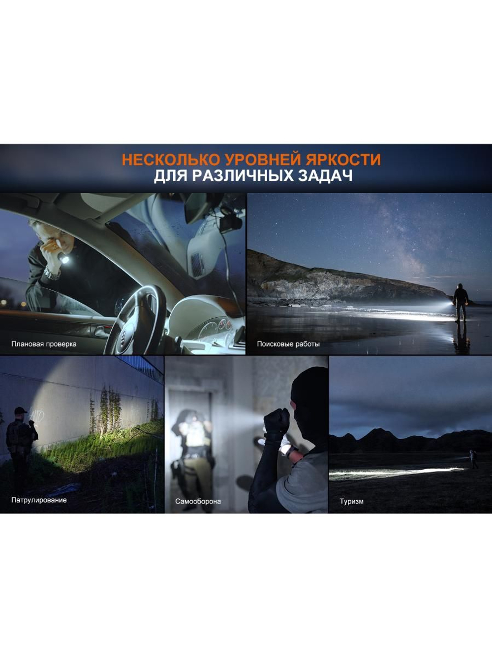 Фонарь Fenix тактический TK17 светло-серый хаки 3600 люмен