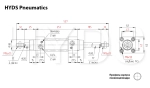 SCD 50x160-S Пневмоцилиндр с двусторонним штоком