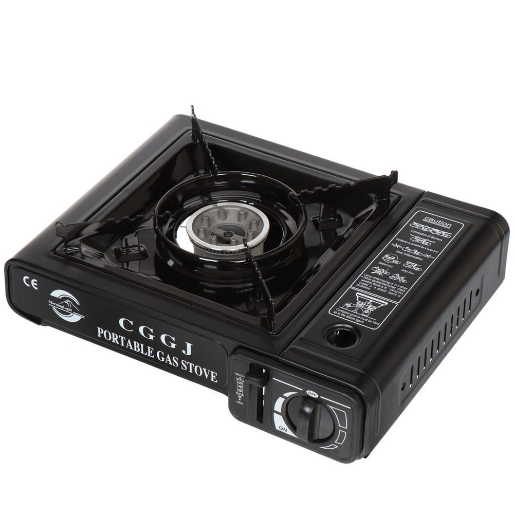 Плита газовая портативная, 1 конф, 34 х 27 х 7 см, для цанг баллонов, кейс, редуктор, Y6-1856