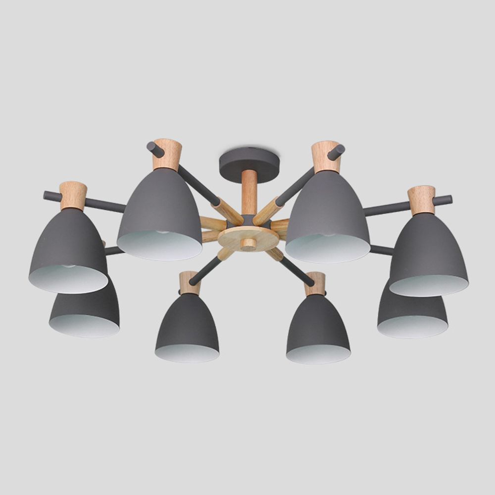 Потолочная Люстра Folke 8 Gray By Imperiumloft