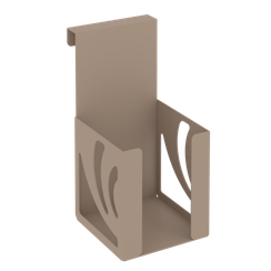 Навесной лоток для бумажных блоков MAN-03 Металл Мокко 100*120*200