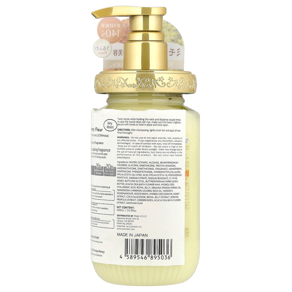 &honey, Fleur Moist Treatment, Mimosa Honey, 440 мл (14,9 жидк. Унции)