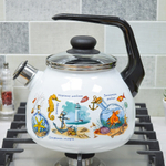 Чайник 3л со свистком "Золотая рыбка"