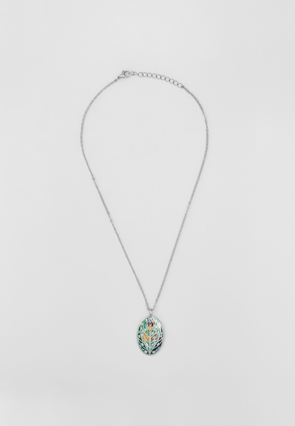 Ожерелье Qarlygash & Qyzgaldaq GREEN STEEL