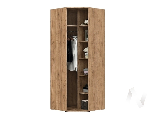 Шкаф угловой МС Соренто (дуб крафт/бетон темный)