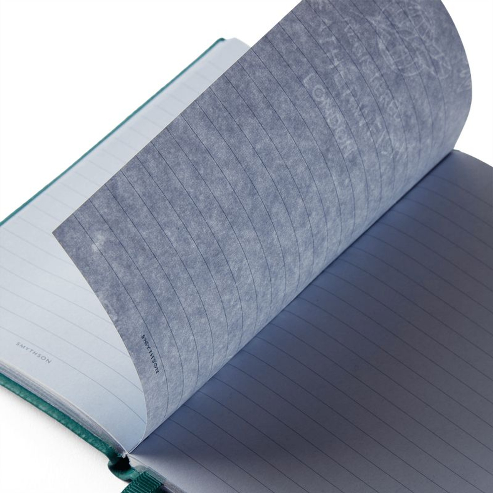 Smythson Блокнот Panama Notebook Liberty Nile Blue