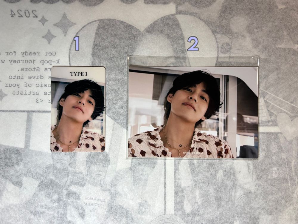 Фотокарты V photobook ‘TYPE 1’ (Weverse shop)