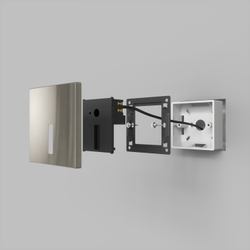 DK1030-NI Светильник встраиваемый в стену, IP 20, LED 3000K, 3 Вт, никель, алюминий