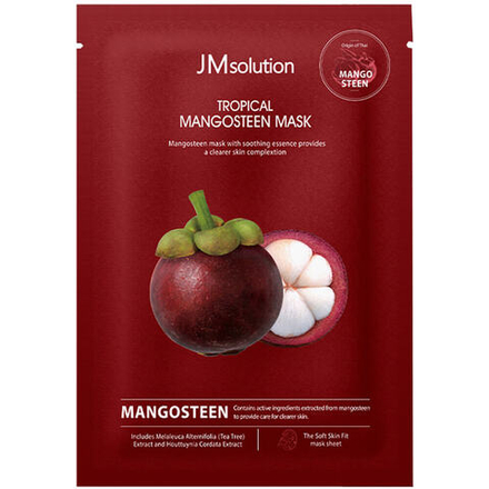 Осветляющая тканевая маска с мангостином JMsolution Tropical Mangosteen Mask, 30 мл, шт