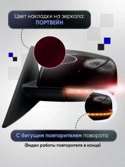 Зеркала ваз 2110-2112 2170-2171 Механика С обогревом