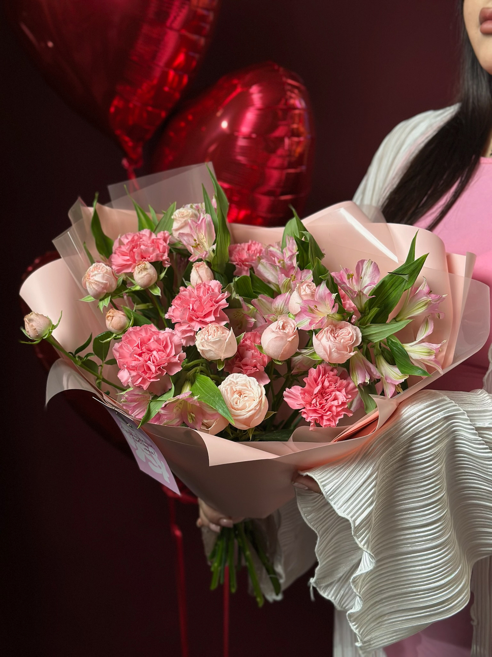 Сборный букет «Розовые мечты»