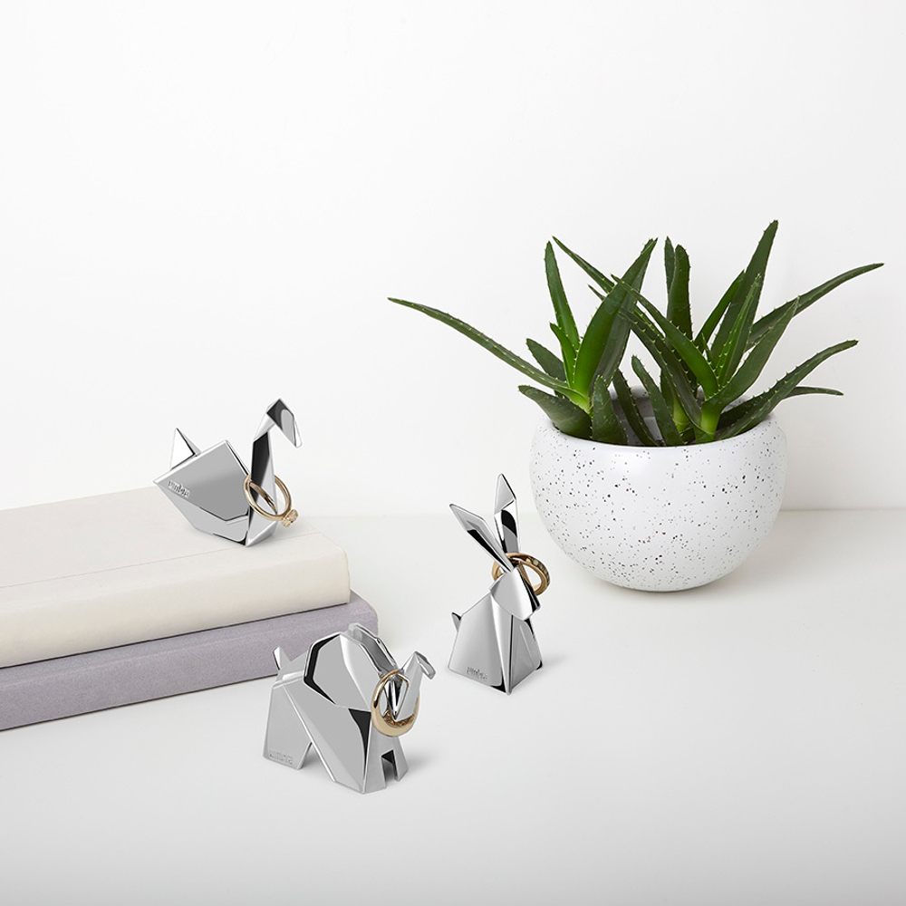 Держатель для колец Origami лебедь хром, Umbra