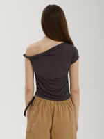 Женская Майка Twisted Tuck Cap Sleeves