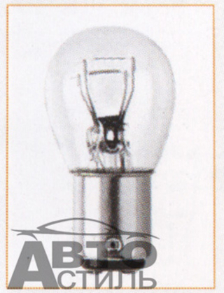 Автолампа  Р 12-21+5 (P21/5W) 2конт (BAY15d) Автосвет #31215