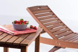 SUN Sunbed Шезлонг деревянный, массив ироко
