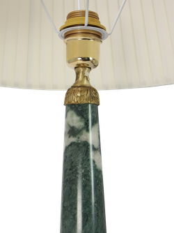 Olympus Brass Лампа настольная интерьерная на бронзовом основании с тканевым абажуром