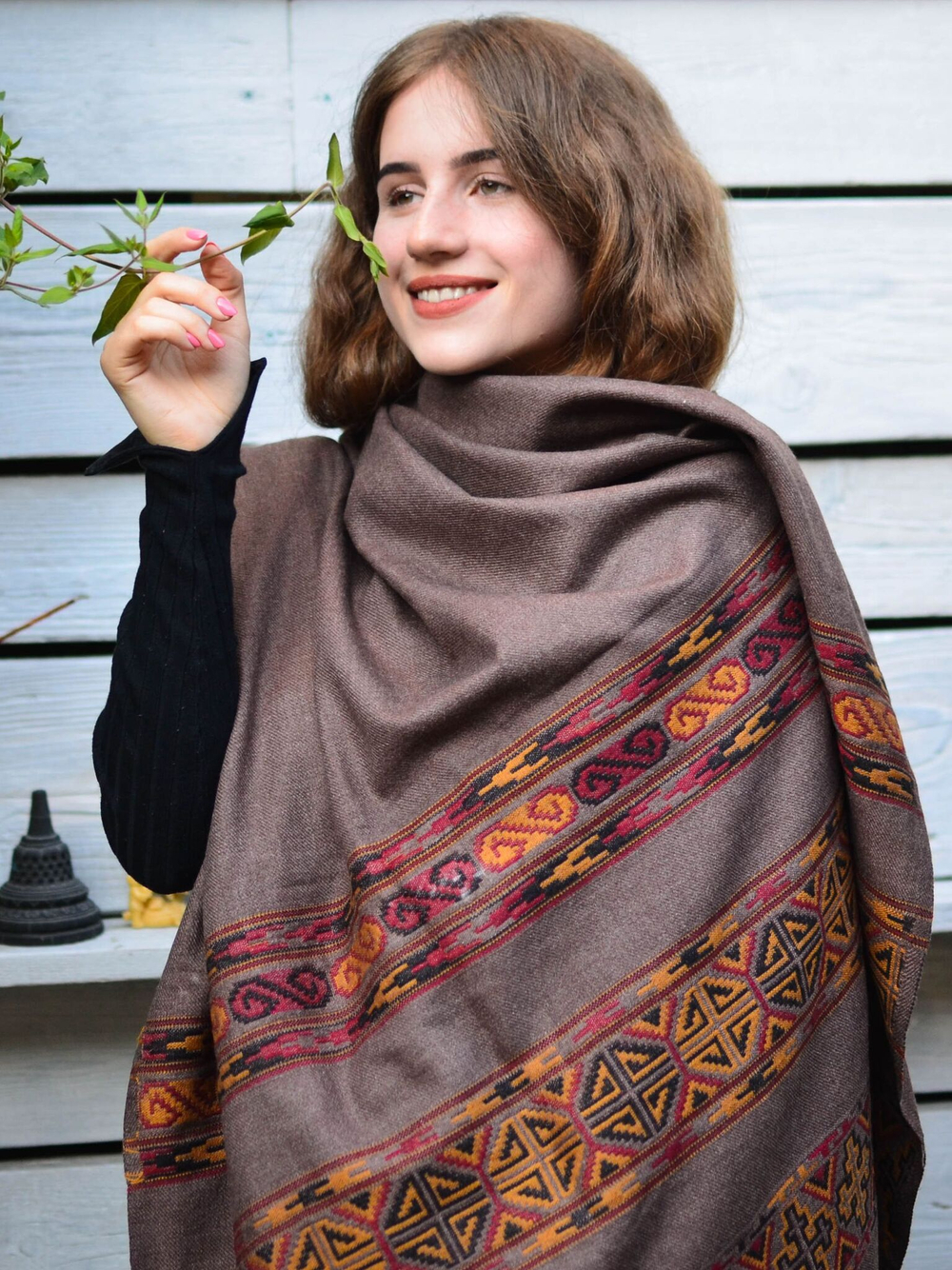 Шаль Куллу (корица)