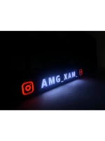 LED рамка под госномер для авто. С индивидуальным дизайном.