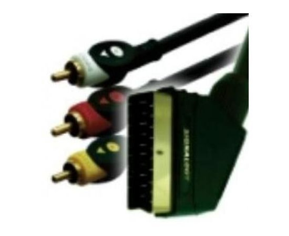 Кабель SCART x 3RCA -1.0 м. Сигнал 11525 (черный)