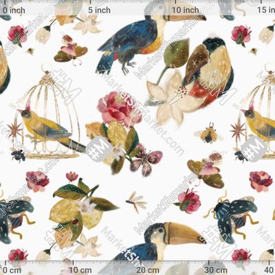 Туканы на белом  by Lyudagysakova  234 DPI