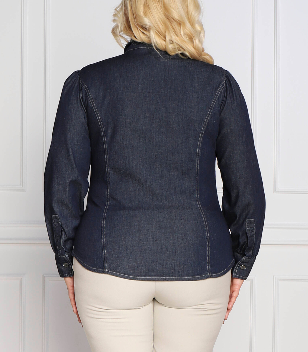 рубашка bolzano plus size Persona by Marina Rinaldi - темно-синий(1113042)