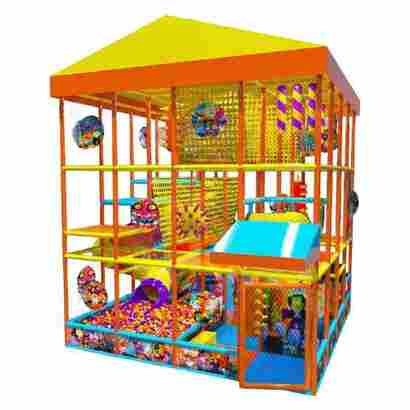 Детский уличный игровой лабиринт с крышей «Солнечный домик» 4,92×4,92×5,4 м