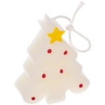 Свеча «Волшебная ёлочка» 8,1*6,2 см (65 гр), Белый (упаковка 12*12*3 см)