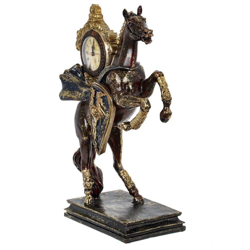 GAEM Фигурка декоративная "Лошадь" с часами D8см, (AAx1 н/п), L31,5 W14 H45,5 см