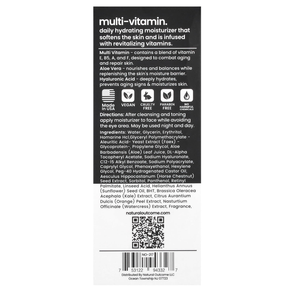 Natural Outcome, Для мужчин, омолаживающее ежедневное увлажняющее средство, 118 мл (4 унции)